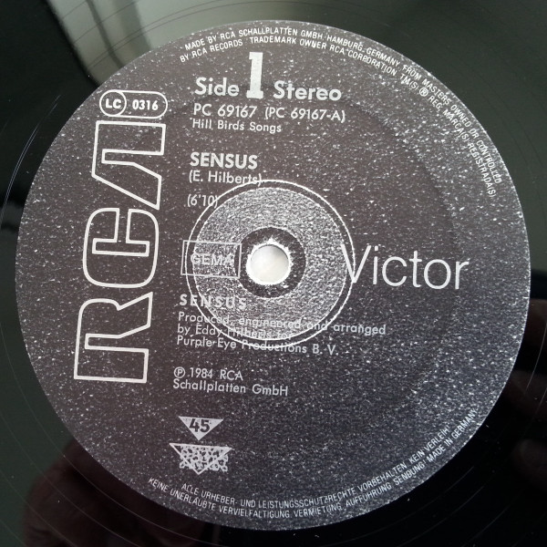 Cover zu Sensus - Sensus | 1984 | Vinyl, 12