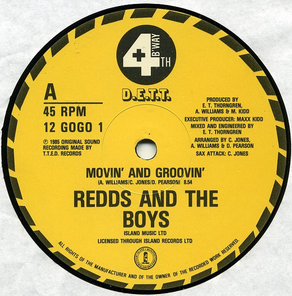 Cover zu Redds And The Boys - Movin' & Groovin' | 1985 | Vinyl | Hip Hop, Funk / Soul | UK