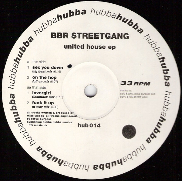 Cover zu BBR Streetgang - United House EP | 1993 | Vinyl | Electronic | UK Schallplatten Ankauf