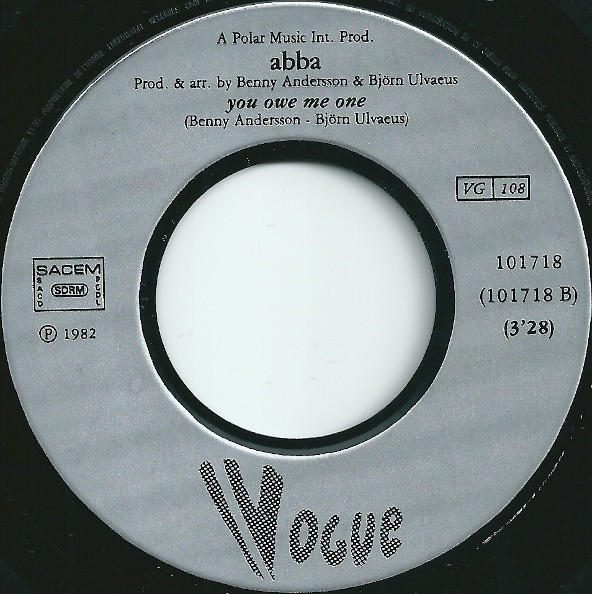 Cover zu ABBA - Under Attack / You Owe Me One | 1982 | Vinyl | Pop | France