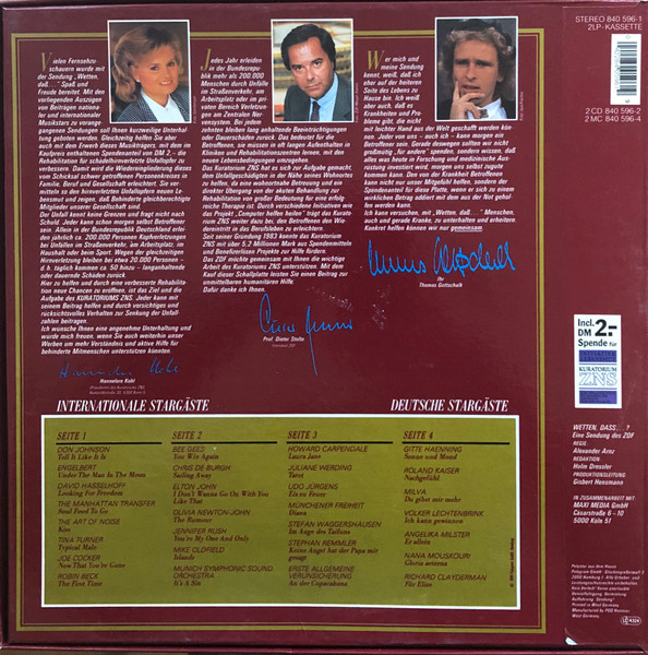Cover zu Various - Das Beste Aus Wetten, Dass...? | Vinyl | Pop, Classical | Germany