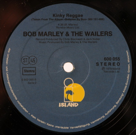 Cover zu Bob Marley & The Wailers - Is This Love | 1979 | Vinyl, 12