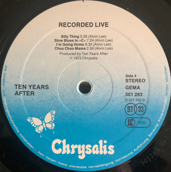Cover zu Ten Years After - Recorded Live | Vinyl | Rock | Germany