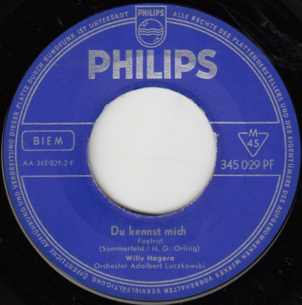 Cover zu Willy Hagara - In Portofino | 1958 | Vinyl | Pop | Germany Schallplatten Ankauf