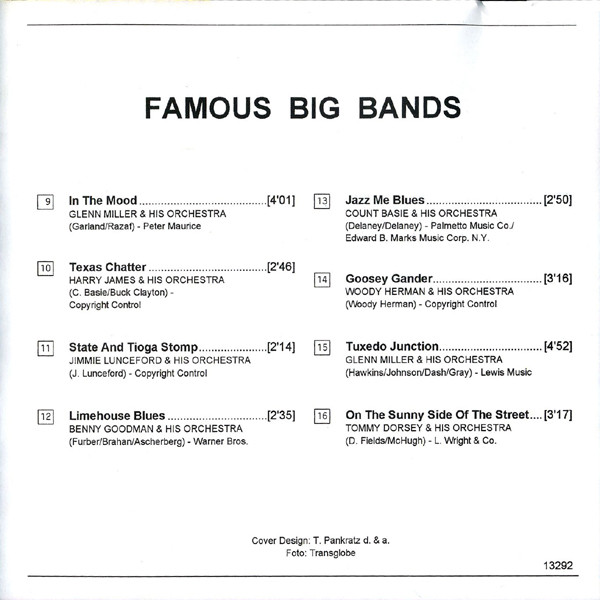 Cover zu Various - Famous Big Bands | 1999 | Vinyl | Jazz | Germany Schallplatten Ankauf