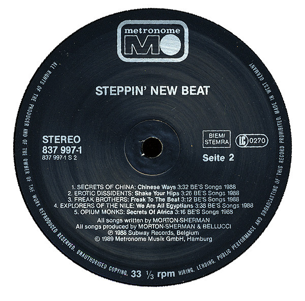 Cover zu Various - Steppin' New Beat | 1989 | Vinyl | Electronic | Europe