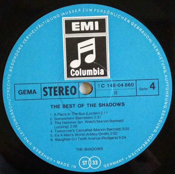 Cover zu The Shadows - The Best Of The Shadows | Vinyl | Rock, Pop | Germany