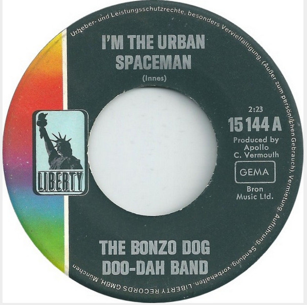 Cover zu Bonzo Dog Doo-Dah Band - I'm The Urban Spaceman | 1968 | Vinyl | Rock | Germany