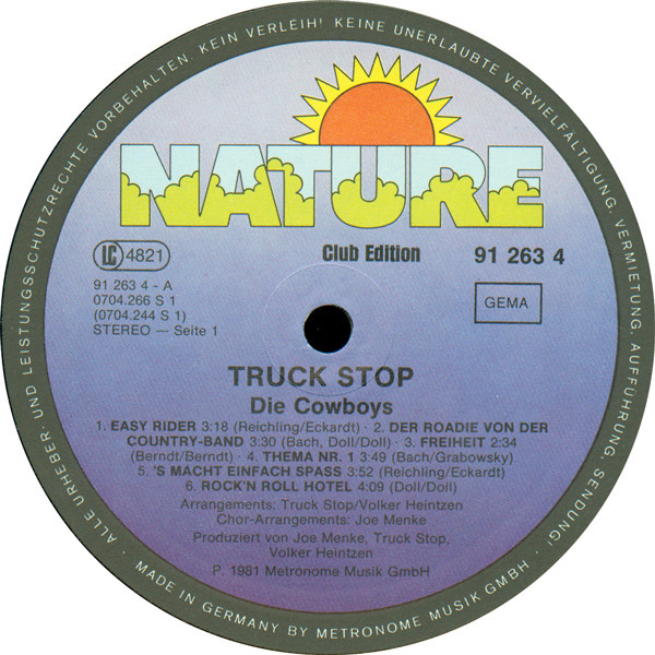 Cover zu Truck Stop (2) - Die Cowboys | 1981 | Vinyl | Rock | Germany