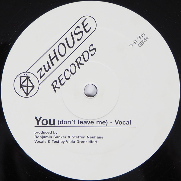 Cover zu Benjamin Sanker - You Don't Leave Me | 2004 | Vinyl | Electronic | Germany Schallplatten Ankauf