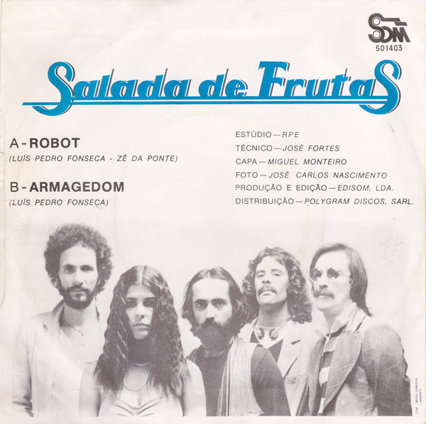 Cover zu Salada De Frutas - Robot / Armagedom | 1981 | Vinyl | Electronic, Rock | Portugal Schallplatten Ankauf