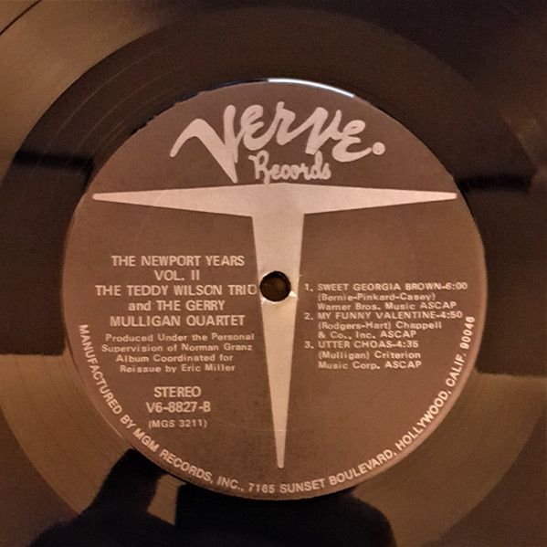 Cover zu Teddy Wilson Trio And Gerry Mulligan Quartet - The Newport Years Volume II | 1973 | Vinyl | Jazz | US Schallplatten Ankauf