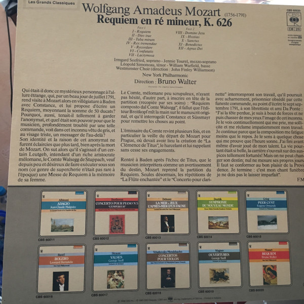 Cover zu Wolfgang Amadeus Mozart / Bruno Walter, New York Philharmonic - Requiem, K. 626 | 1981 | Vinyl | Classical | Europe Schallplatten Ankauf