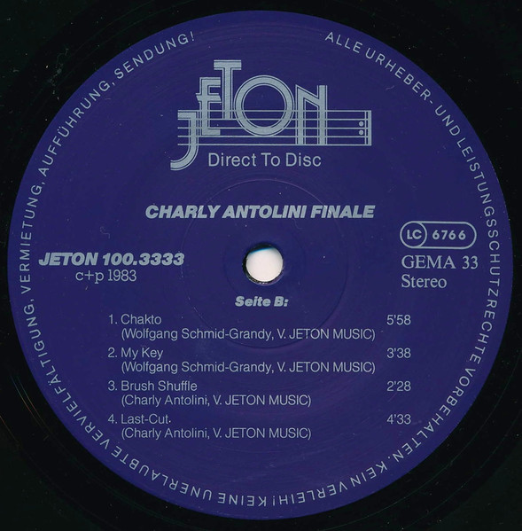 Cover zu Charly Antolini - Finale | 1983 | Vinyl | Jazz | Germany