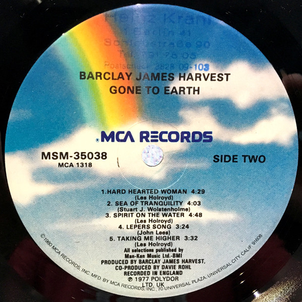Cover zu Barclay James Harvest - Gone To Earth | 1980 | Vinyl | Rock | US