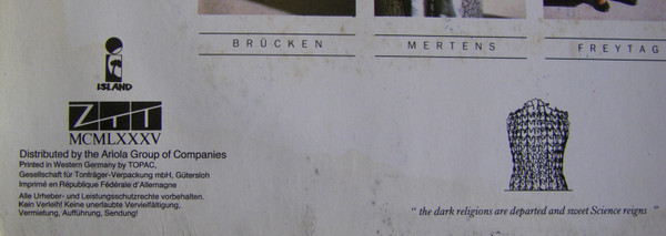 Cover zu Propaganda - p: Machinery (Polish) | 1985 | Vinyl | Electronic | Europe