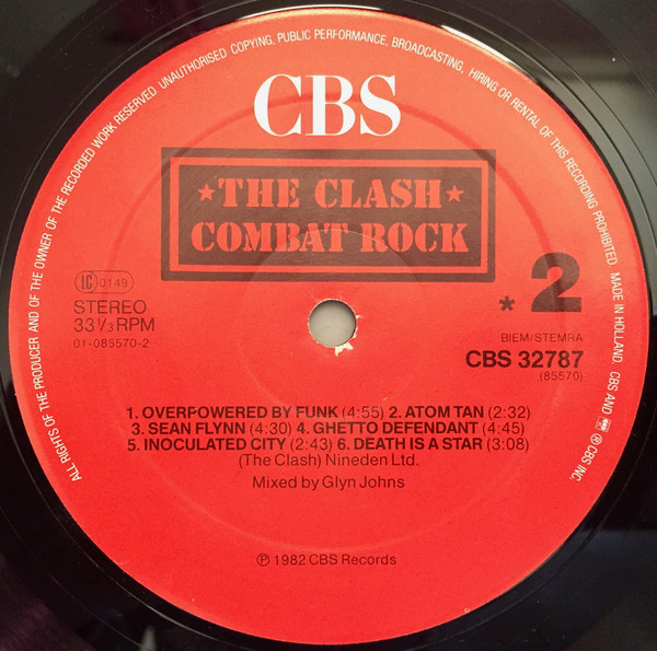 Cover zu The Clash - Combat Rock | Vinyl, LP, Album, Reissue, Stereo | Rock | Europe