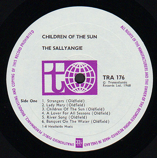 Cover zu The Sallyangie - Children Of The Sun | 1968 | Vinyl | Folk, World, & Country | UK Schallplatten Ankauf