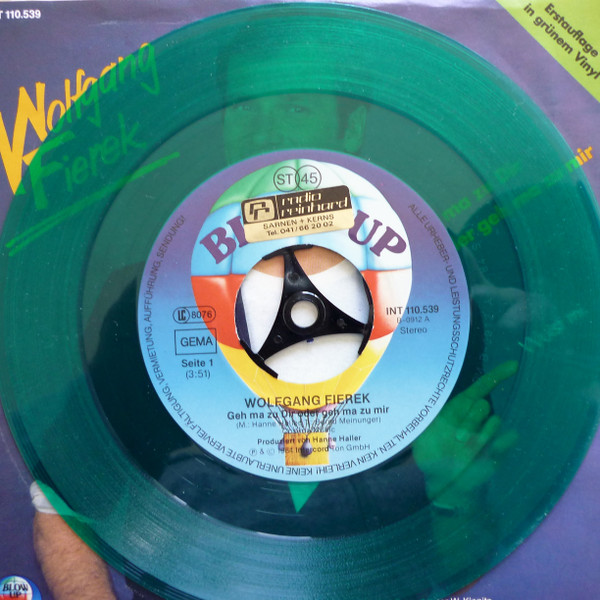 Cover zu Wolfgang Fierek - Geh Ma Zu Dir Oder Geh Ma Zu Mir | 1984 | Vinyl, Stereo, 45 RPM, 7