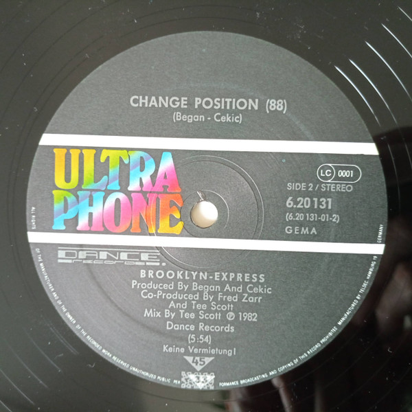 Cover zu Brooklyn Express - (Spank) Sixty-Nine / Change Position 88 | 1982 | Vinyl | Electronic | Germany