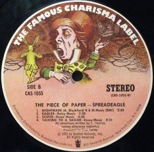 Cover zu Spreadeagle - The Piece Of Paper | 1972 | Vinyl | Rock | US