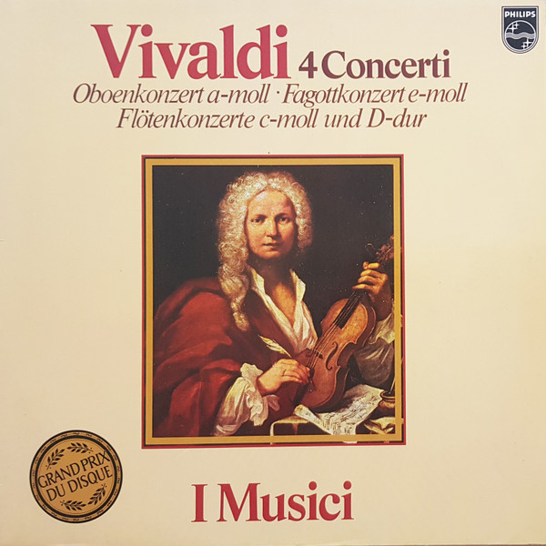 Cover zu Antonio Vivaldi - I Musici - Oboenkonzert, Fagottkonzert, Flötenkonzerte | Vinyl | Classical | Germany Schallplatten Ankauf