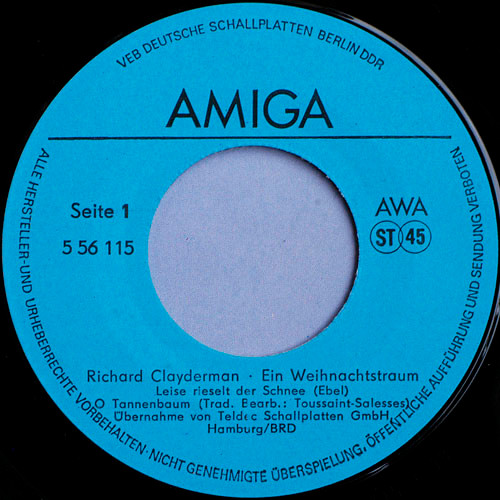 Cover zu Richard Clayderman - Ein Weihnachtstraum | Vinyl | Pop | German Democratic Republic (GDR)