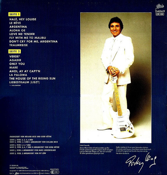 Cover zu Ricky King - Traumreise (Eine Weltreise Im Gitarrensound) | 1986 | Vinyl | Pop | Netherlands Schallplatten Ankauf