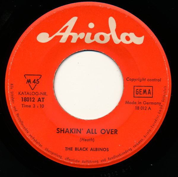 Cover zu The Black Albinos - Shakin' All Over | 1965 | Vinyl | Rock, Pop | Germany