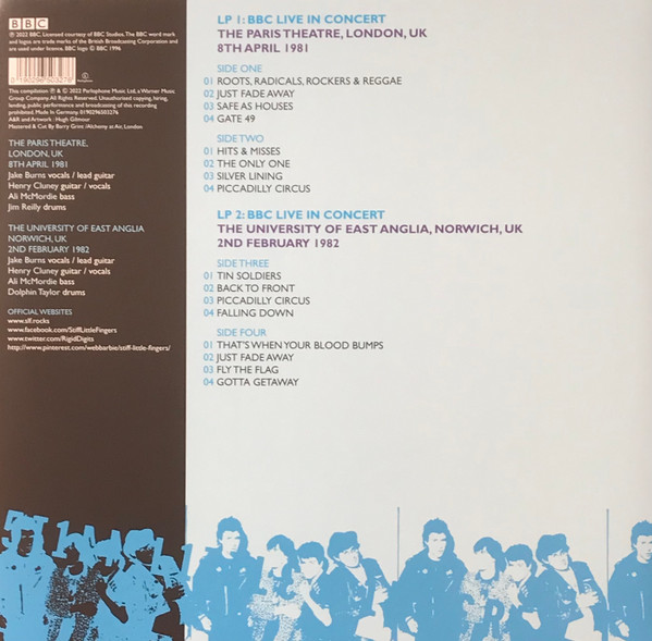 Cover zu Stiff Little Fingers - BBC Live In Concert | 2022 | Vinyl | Rock | Europe
