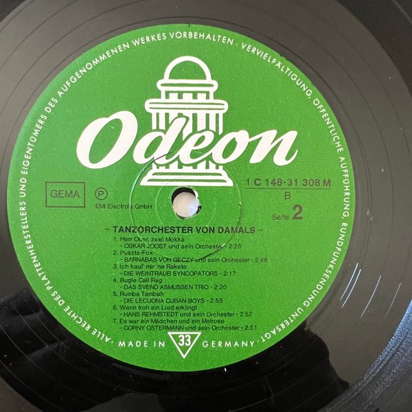 Cover zu Various - Tanzorchester Von Damals | Vinyl | Jazz, Latin, Blues, Pop | Germany