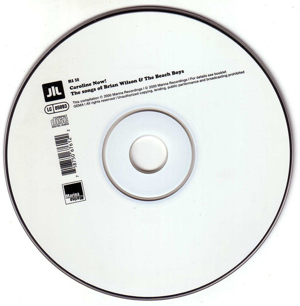 Cover zu Various - Caroline Now! The Songs Of Brian Wilson And The Beach Boys | 2000 | Vinyl | Electronic, Rock, Pop | Germany