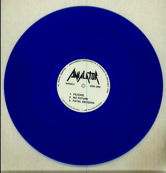 Cover zu Anialator - Anialator | 1989 | Vinyl | Rock | US Schallplatten Ankauf