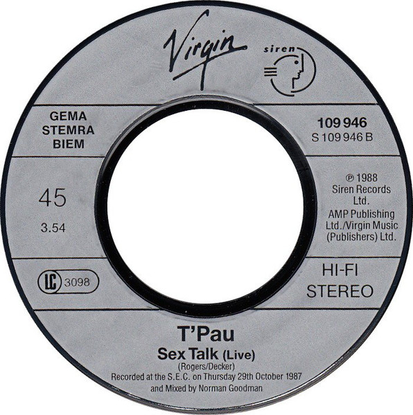 Cover zu T'Pau - Bridge Of Spies | 1988 | Vinyl | Rock, Pop | Europe Schallplatten Ankauf