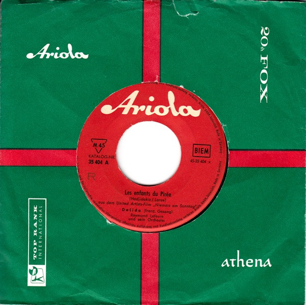 Cover zu Dalida - Les Enfants Du Pirée | 1960 | Vinyl | Pop, Stage & Screen | Germany Schallplatten Ankauf