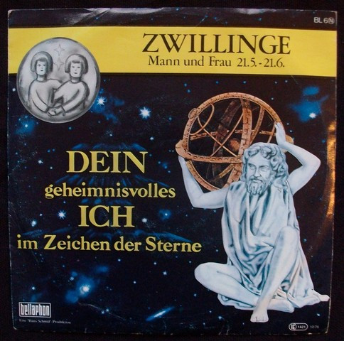 Cover zu Robert Bergmann, Irmentraud Seyfert - Zwillinge - Mann Und Frau 21.5.-21.6. | 1978 | Vinyl | Pop | Germany Schallplatten Ankauf