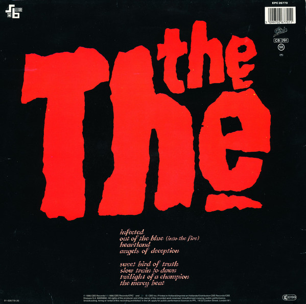 Cover zu The The - Infected | 1986 | Vinyl | Rock, Pop | Europe