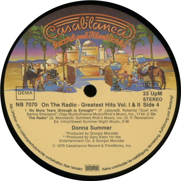 Cover zu Donna Summer - On The Radio - Greatest Hits Volumes I & II | 1979 | Vinyl, LP, Stereo, Compilation | Funk / Soul | Germany