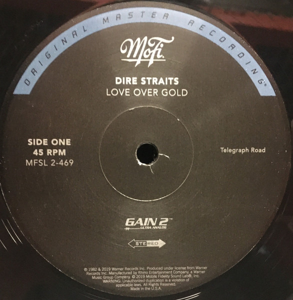 Cover zu Dire Straits - Love Over Gold | 2019 | Vinyl, 12