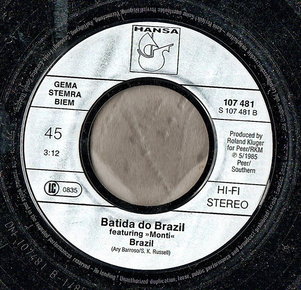 Cover zu Batida Do Brazil - Brazil | 1985 | Vinyl | Electronic, Latin, Stage & Screen | Europe Schallplatten Ankauf