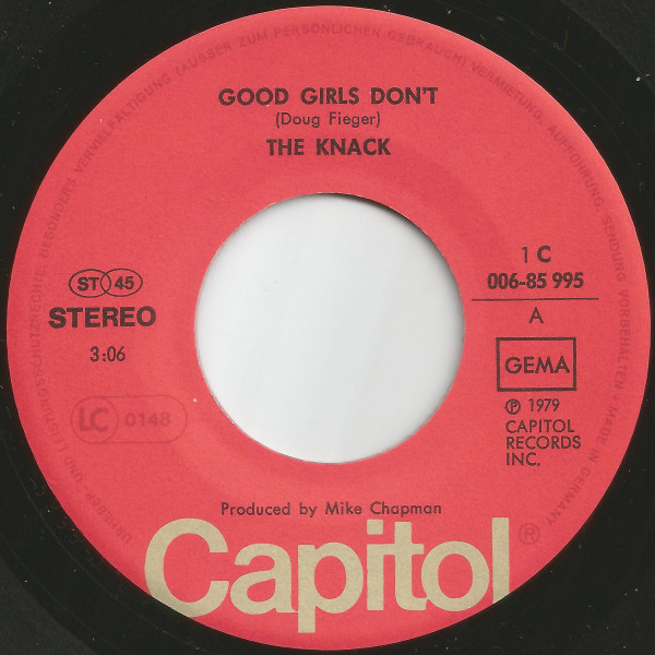 Cover zu The Knack (3) - Good Girls Don't | 1979 | Vinyl | Rock | Germany