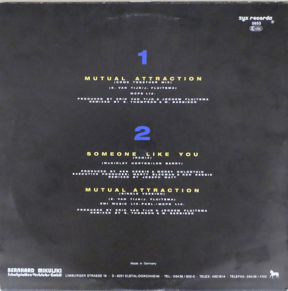 Cover zu Sylvester - Mutual Attraction | 1987 | Vinyl | Electronic | Germany Schallplatten Ankauf
