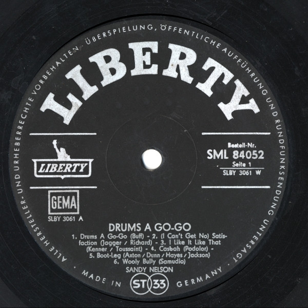 Cover zu Sandy Nelson - Drums A Go-Go | 1965 | Vinyl | Rock | Germany