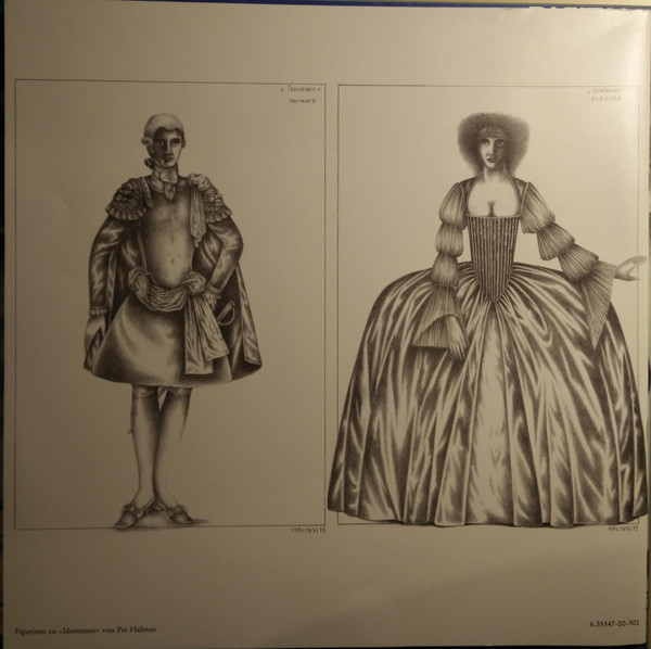 Cover zu Wolfgang Amadeus Mozart, Werner Hollweg, Trudeliese Schmidt, Rachel Yakar, Felicity Palmer, Kurt Equiluz, Robert Tear, Simon Estes, Mozartorchester Des Opernhauses Zürich & Chor der Oper Zürich, Nikolaus Harnoncourt - Idomeneo | 1980 | Vinyl | Classical | Germany