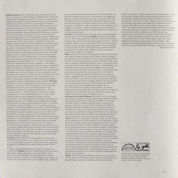 Cover zu Bedřich Smetana, Václav Smetáček, The Czech Philharmonic Orchestra - Má Vlast (Mein Vaterland, Ma Patrie) | 1981 | Vinyl | Classical | Europe