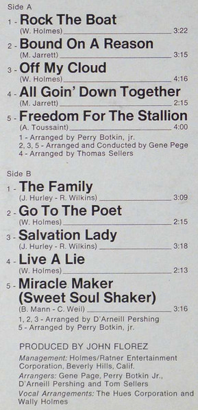 Cover zu The Hues Corporation - Freedom For The Stallion | 1974 | Vinyl | Funk / Soul | Germany