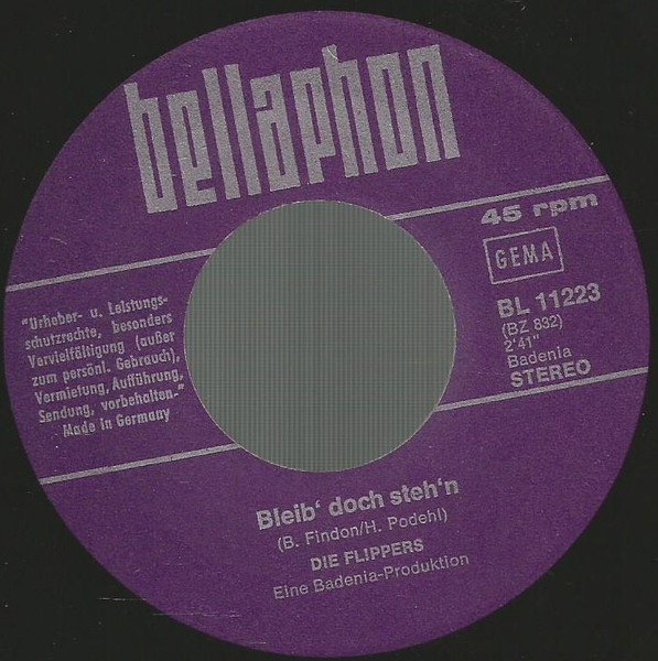 Cover zu Die Flippers - Hello My Love | 1972 | Vinyl, 7