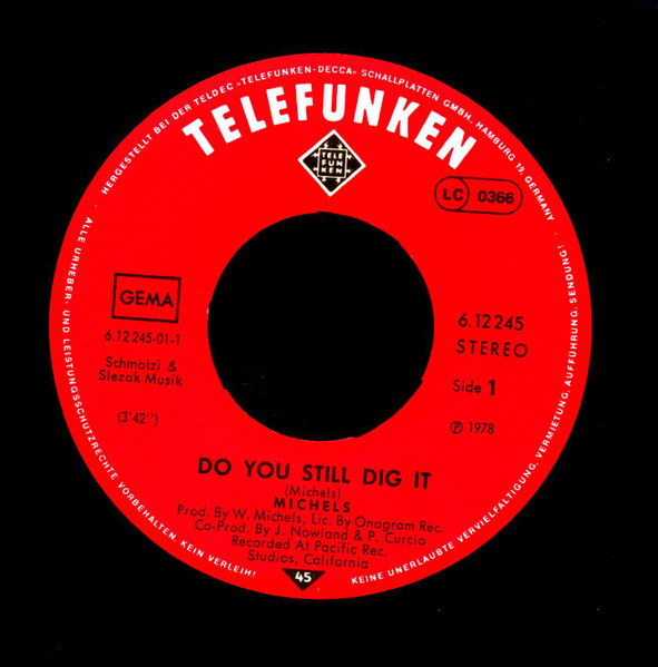Cover zu Wolfgang Michels - Do You Still Dig It / Ramona From Roma | 1978 | Vinyl | Rock, Blues, Pop | Germany Schallplatten Ankauf