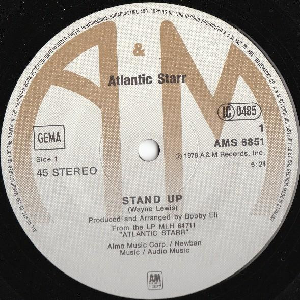 Cover zu Atlantic Starr - Stand Up | 1978 | Vinyl | Funk / Soul | Germany