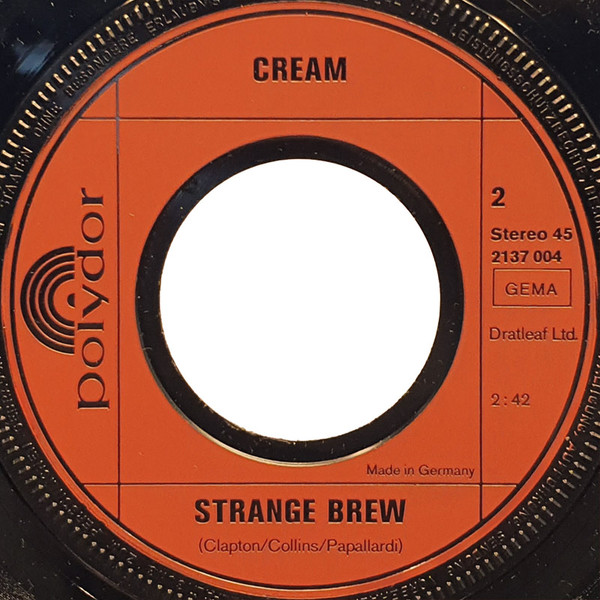 Cover zu Cream (2) - Die Grossen Vier | 1972 | Vinyl, 7